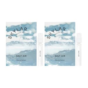 2 x SKYLAR Clean Beauty Salt Air Eau de Toilette Samples - .05 fl oz NEW ON CARD